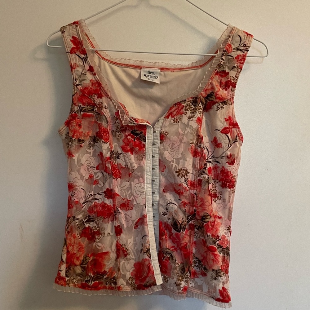 Vintage renaissance lace top
